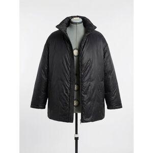 NEW VALENTINO reversible rockstud down jacket in black